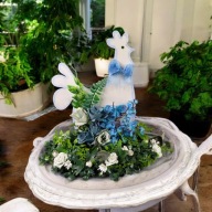 Stroik Wielkanocny z Kurą Ręcznie Robiona Dekoracja Świąteczna