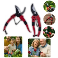 SEKATOR OGRODOWY RED BLACK HARTOWANA STAL SPRĘŻYNA BLOKADA PRECYZJA CIĘCIA!