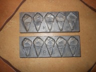 STARA ALUMINIOWA FORMA DO LIZAKÓW LODY