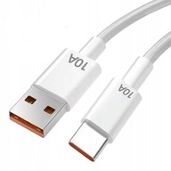 Kabel USB - USB typ C szybkiego ładowania i danych 10A 120W 1m biały
