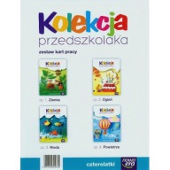 Kolekcja przedszkolaka Karty pracy czterolatka Pakiet - komplet 4 części