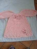 sukieneczka na szydelku dla dziecka