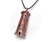 Latarnia morska. Wisiorek z czystej miedzi, ręczna robota. Amulet. S