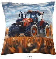 POSZEWKA NA PODUSZKĘ 45x45cm 1 szt. TRAKTOR CASE CIĄGNIK ROLNICZY 45232