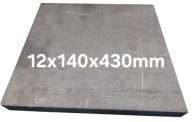 Blacha stalowa płaskownik formatka z blachy 12mm 140x430mm