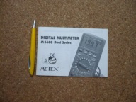 DIGITAL MULTIMETER M3600 METEX - INSTRUKCJA OBSŁUGI