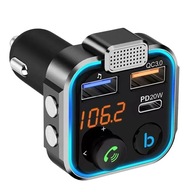 TRANSMITER SAMOCHODOWY BLUETOOTH SZYBKA ŁADOWARKA MP3 FM 3x USB ADAPTER