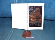 ŻURAW GDAŃSK KARNET Z MOTYWEM MIEDŹIANYM / METALOPLASTYKA