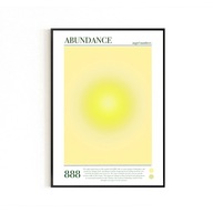 PLAKAT, LICZBY ANIELSKIE, AURA POSTER, 888, PLAKATY NA ŚCIANĘ, B2 50x70