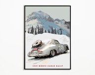 PLAKAT PORSCHE 356 KLASYCZNY SAMOCHÓD SPORTOWY IKONA MOTORYZACJI PLAKAT A3
