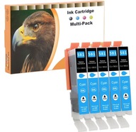 LOSMANN 5X kartridże do drukarki kompatybilne z Canon Cyjan