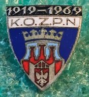 ODZNAKA KOZPN 50 LAT 1919-1969 - KRAKOWSKI OKRĘGOWY ZWIĄZEK PIŁKI NOŻNEJ