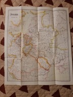 POLSKA WIEKU XV STARA MAPA /REPRINT/ JAN BABIRECKI