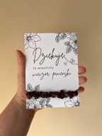 Podziękowanie podziękowania wieczór panieński frotka scrunchie gumka włosów