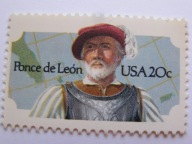 USA - Ponce de Leon - odkrywca Florydy - Mi. 1605 **