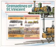 St Vincent 1985 ** cięty cena 8,50 zł kat.12€ - kolej