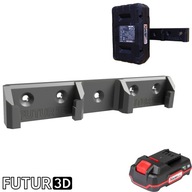 Uchwyt podwójny na akumulatory baterie Parkside X20V Team bez blokady