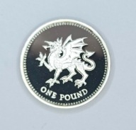 WIELKA BRYTANIA - 1 funt 1995 - PROOF / L - kolekcjonerska - nakład 27 tys.