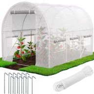 TUNEL FOLIOWY OGRODOWY UV-4 OCYNKOWANY SZKLARNIA OGRODOWA FOLIAK 3x2x2m 6m2