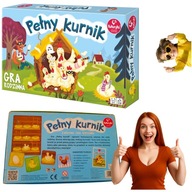 PEŁNY KURNIK GRA RODZINNA 2-4 GRACZY 6+ 15MIN KURKI LIS ŻETONY HIT PLANSZA!