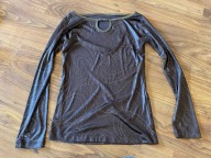 brązowa bluzka długi rękaw 38 modna