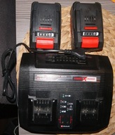 EINHELL 18V ZESTAW 2X AKUMULATOR 3,0AH + 2 PORTY ŁADOWARKA EFR 20