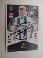 Karta topps match attax autograf Bundesliga Monchengladbach Luca Netz