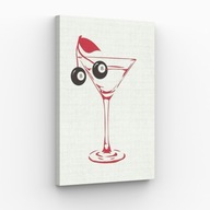 Obraz na płótnie 30x40 Ósemka w kieliszku abstrakcja | Pomysł na prezent