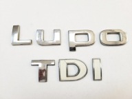 ZNACZEK EMBLEMAT NAPIS LITERY LITERA TYŁ NA KLAPĘ VW 6X LUPO TDI