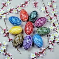 Pisanki wielkanocne kraszanki GĘSIE ręcznie robione ludowy folk unikat 2026