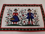 VINTAGE KILIM MAKATKA DO POWIESZENIA Austryjackie Folk Art