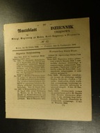DZIENNIK URZĘDOWY,POZNAŃ,nr 42 z 15.X. 1844r.bez Dodatku.