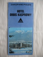 ZAKOPANE HOTEL ORBIS KASPROWY stary FOLDER TURYSTYCZNY-BROSZURA PRL