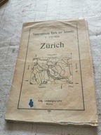 Szwajcaria Zurich 1:100000 stara mapa