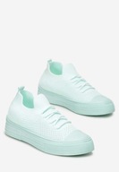 WSUWANE MIĘKKIE TENISÓWKI MIĘTOWE JASNOZIELONE ROSSORAE ROZ 36