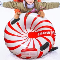 33,5-calowy dmuchany ponton śnieżny z uchwytami, dmuchane sanki śnieżne