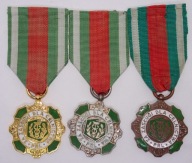 ZESTAW KOMPLET MEDAL Odznaka „Za zasługi dla celnictwa PRL” WERSJA 5