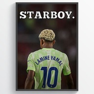 Lamine Yamal Plakat A4 w Ramce | Obraz Piłkarski, Dekoracja