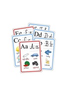 ZESTAW EDUKACYJNE KARTY - ALFABET + POLSKIE ZNAKI + DWUZNAKI + CYFRY (1-10)