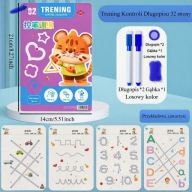 Magiczne Książki Edukacyjne dla Dzieci Nauka Pisania Wielokrotnego Użytku