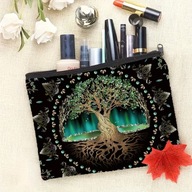 KOSMETYCZKA SASZETKA SZMINKI DROBNE KOSMETYKI ALA PIÓRNIK DRZEWO ŻYCIA