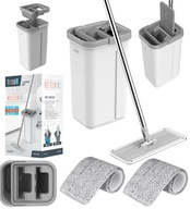 MOP DWUKOMOROWY TEESA NEW CLEAN R13 PŁASKI Z WYCISKACZEM 2 MIKROFIBRA XL!!!
