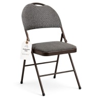 Krzesło eventowe składane metalowe tapicerka wygodne bankietowe hotelowe