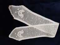 Koronkowa szarfa motyw świąteczny