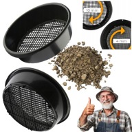 SITO SITKO OGRODOWE OKRĄGŁE SIEWNIK DO PRZESIEWANIA REGULOWANE 4-10MM