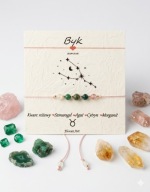 Bransoletka Zodiakalna Byk Kamienie naturalne Znak Zodiaku Amulet