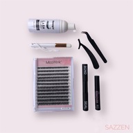 Sztuczne rzęsy w kępkach bond i seal klej na kilka dni