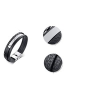 Bransoletka blaszka stal chirurgiczn 22cm