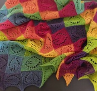 Chusta hand made wełna wool