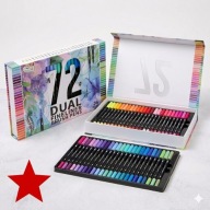 Zestaw 72 dwustronnych markerów – pisaki artystyczne do kolorowania